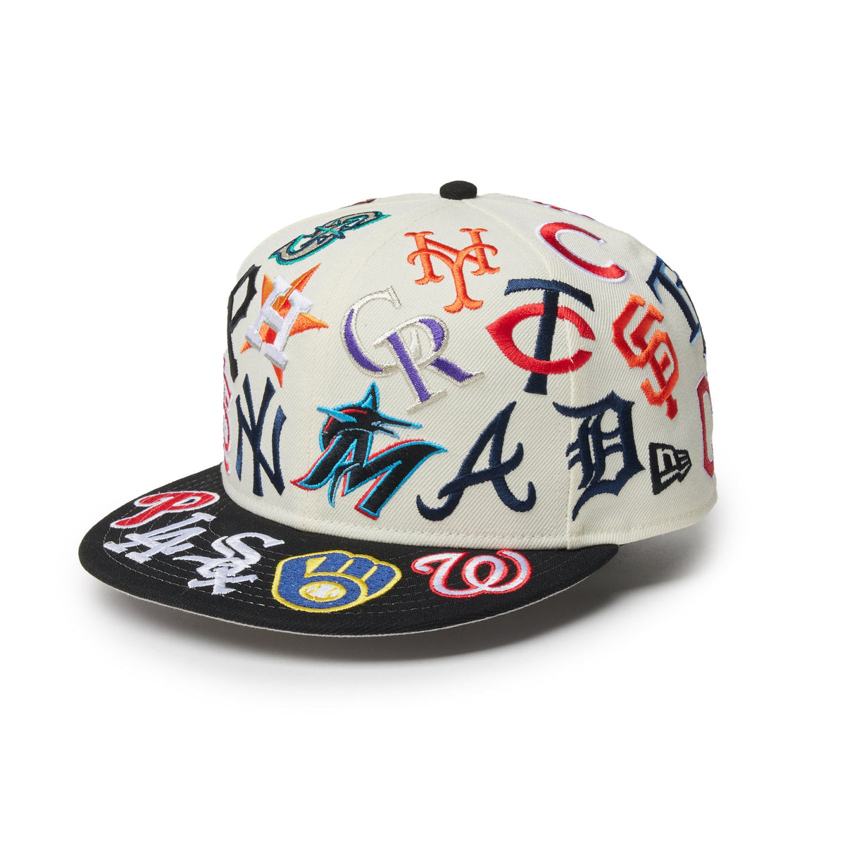 9FIFTY Team Logo Allover MLB クローム ブラックバイザー