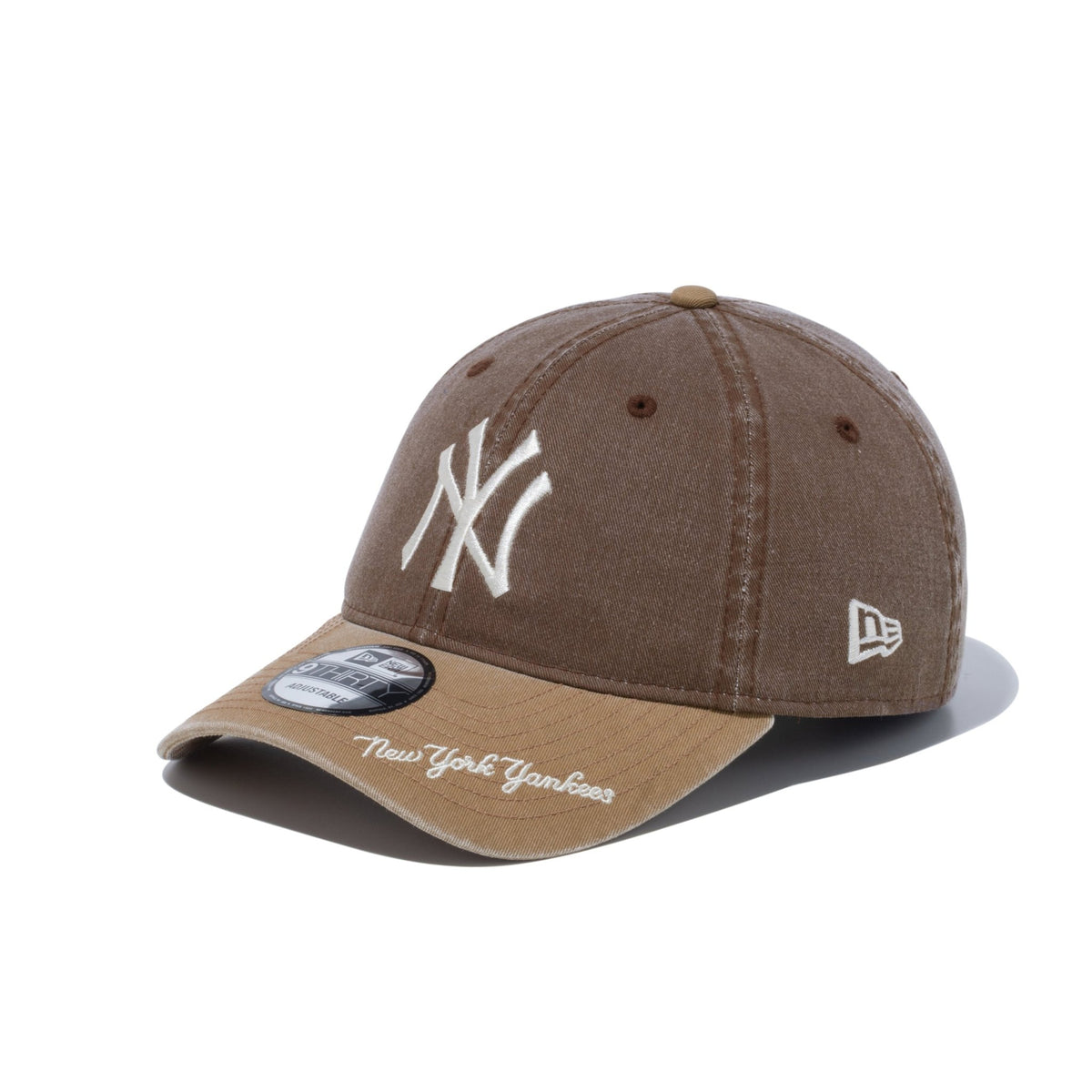 9THIRTY MLB Visor Logo ニューヨーク・ヤンキース ブラウン 