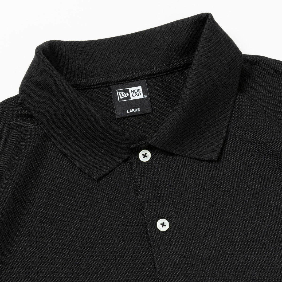 半袖 オーバーサイズド ポロシャツ Panel Polo ブラック/オフホワイト 