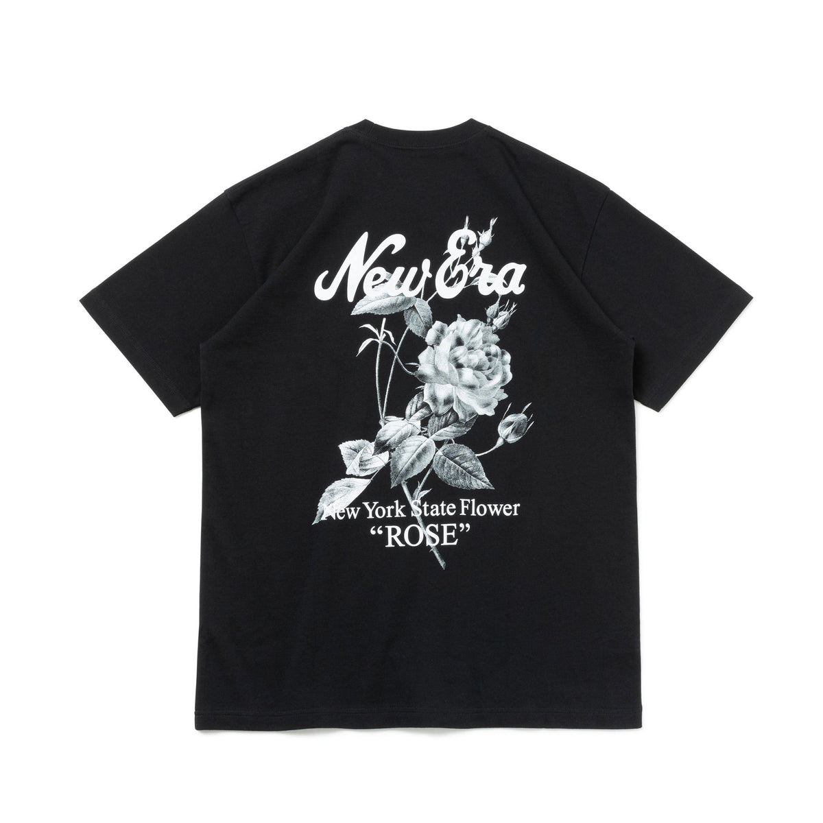 半袖 コットン Tシャツ State Flowers ブラック レギュラーフィット 