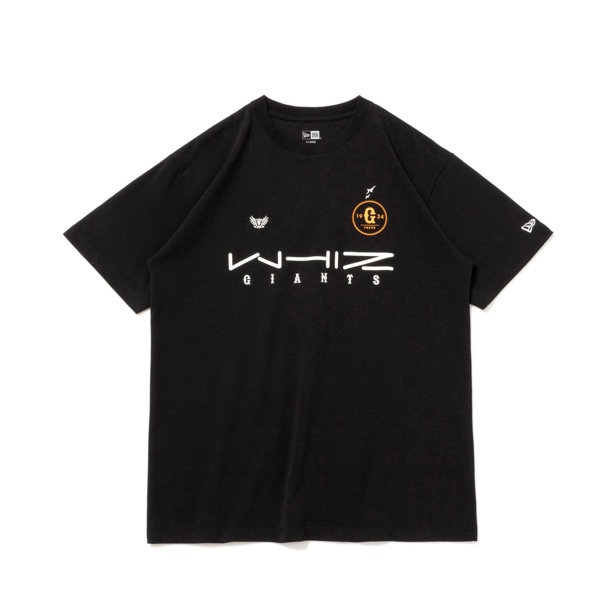 半袖 コットン Tシャツ WHIZLIMITED × 読売ジャイアンツ ブラック レギュラーフィット | ニューエラオンラインストア