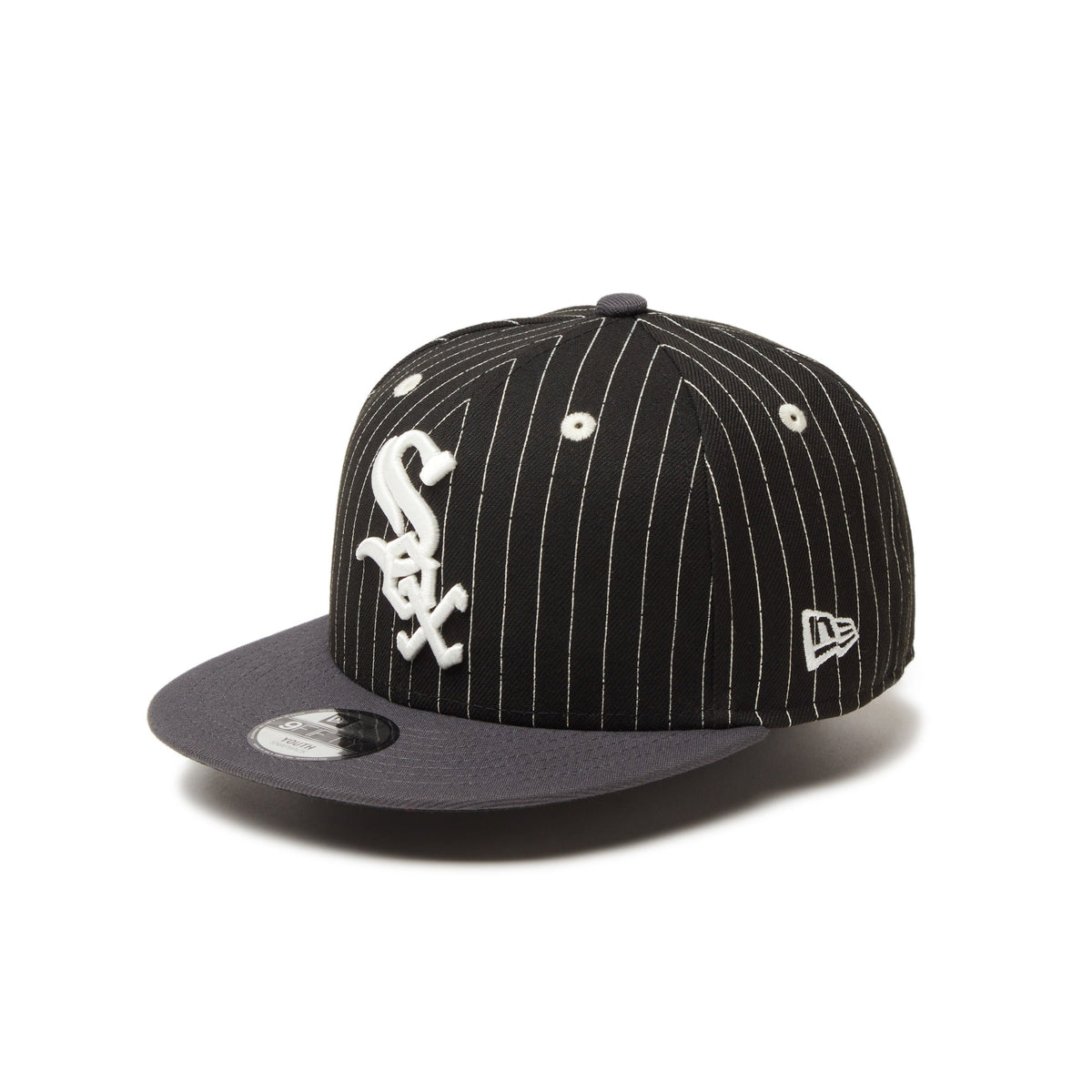 Youth 9FIFTY Pinstripe シカゴ・ホワイトソックス ブラック グレーバイザー | ニューエラオンラインストア