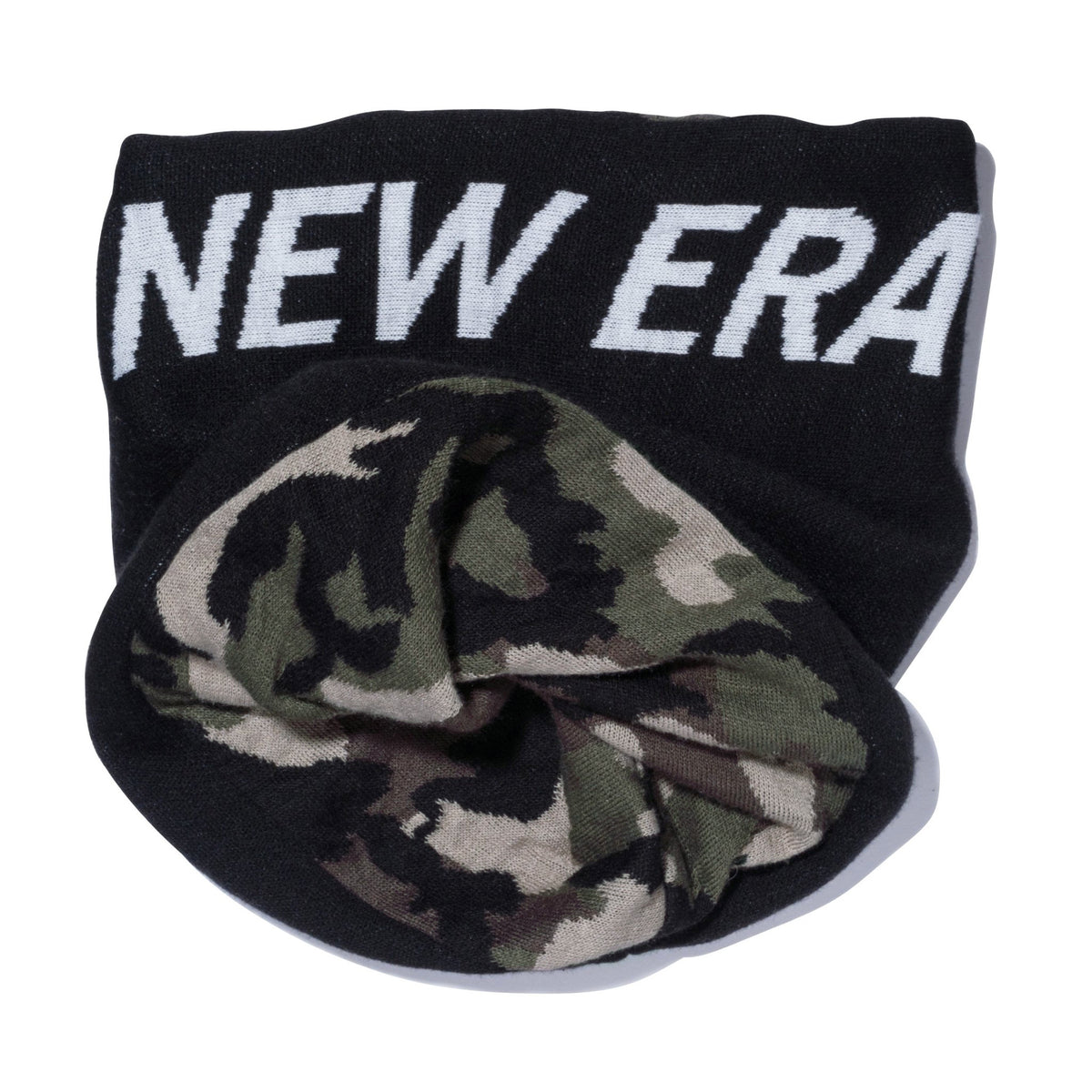 ツイステッド ネックウォーマー NEW ERA ロゴ ブラック / ウッドランド