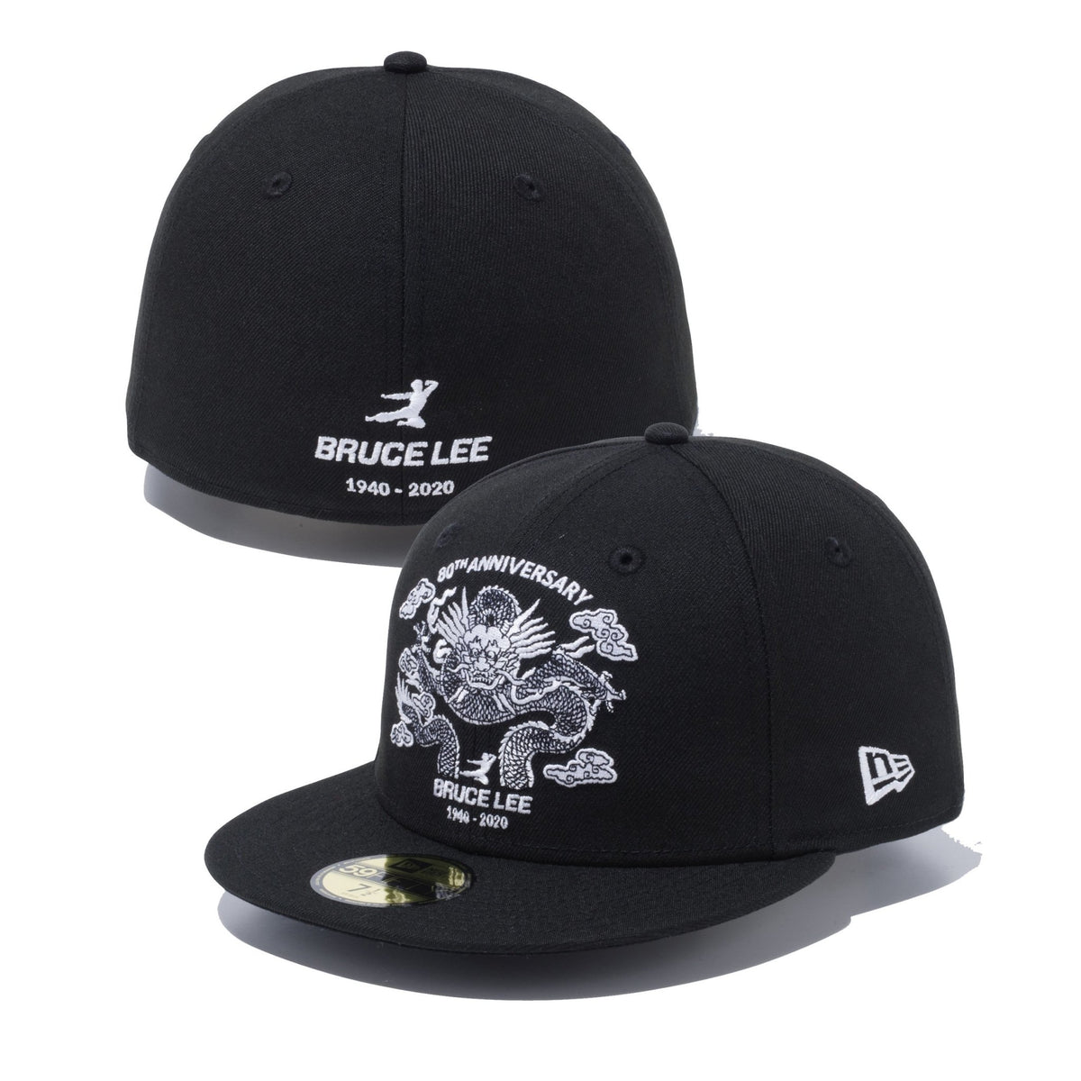 59FIFTY Bruce Lee 生誕80周年 ブルース・リー ドラゴン ブラック × スノーホワイト | ニューエラオンラインストア