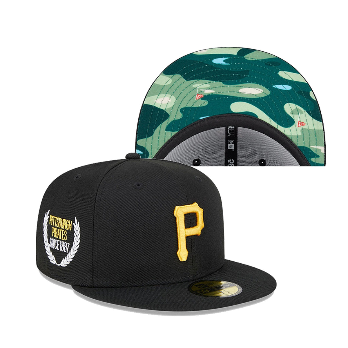 59FIFTY Camo Under Visor ピッツバーグ・パイレーツ ブラック カモ