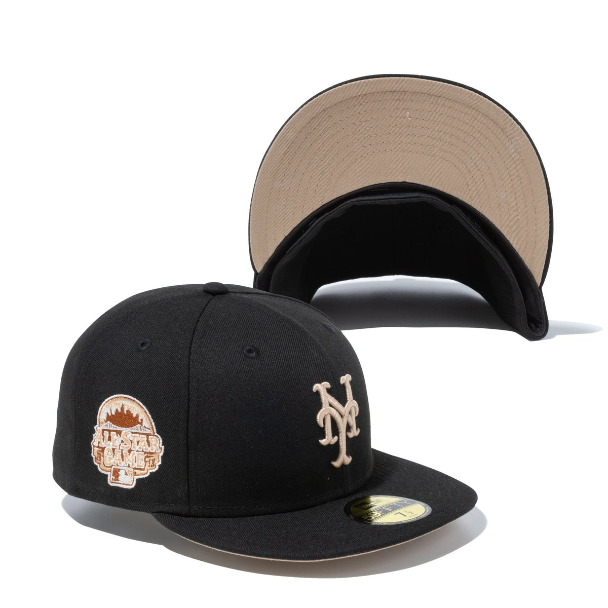 59FIFTY Gelato ニューヨーク・メッツ ブラック ベージュアンダー 