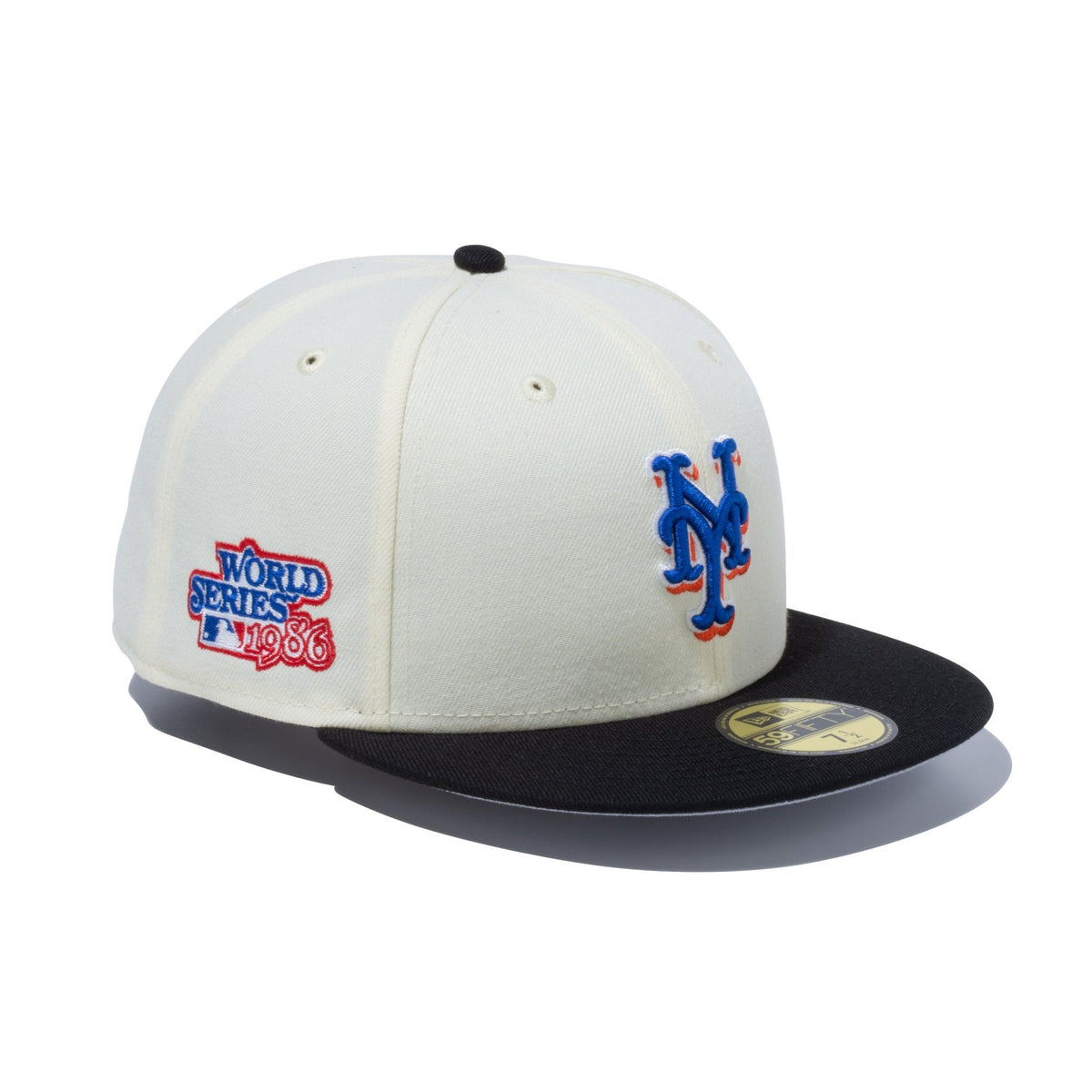 美品 NEW ERA ニューエラ Pre-Curved 59FIFTY MLB Rear Embroidery New York METS ベースボールキャップ 7(55.8cm) ポリエステル 6パネル 帽子 MLB メッツ 野球 メンズ AU2200C