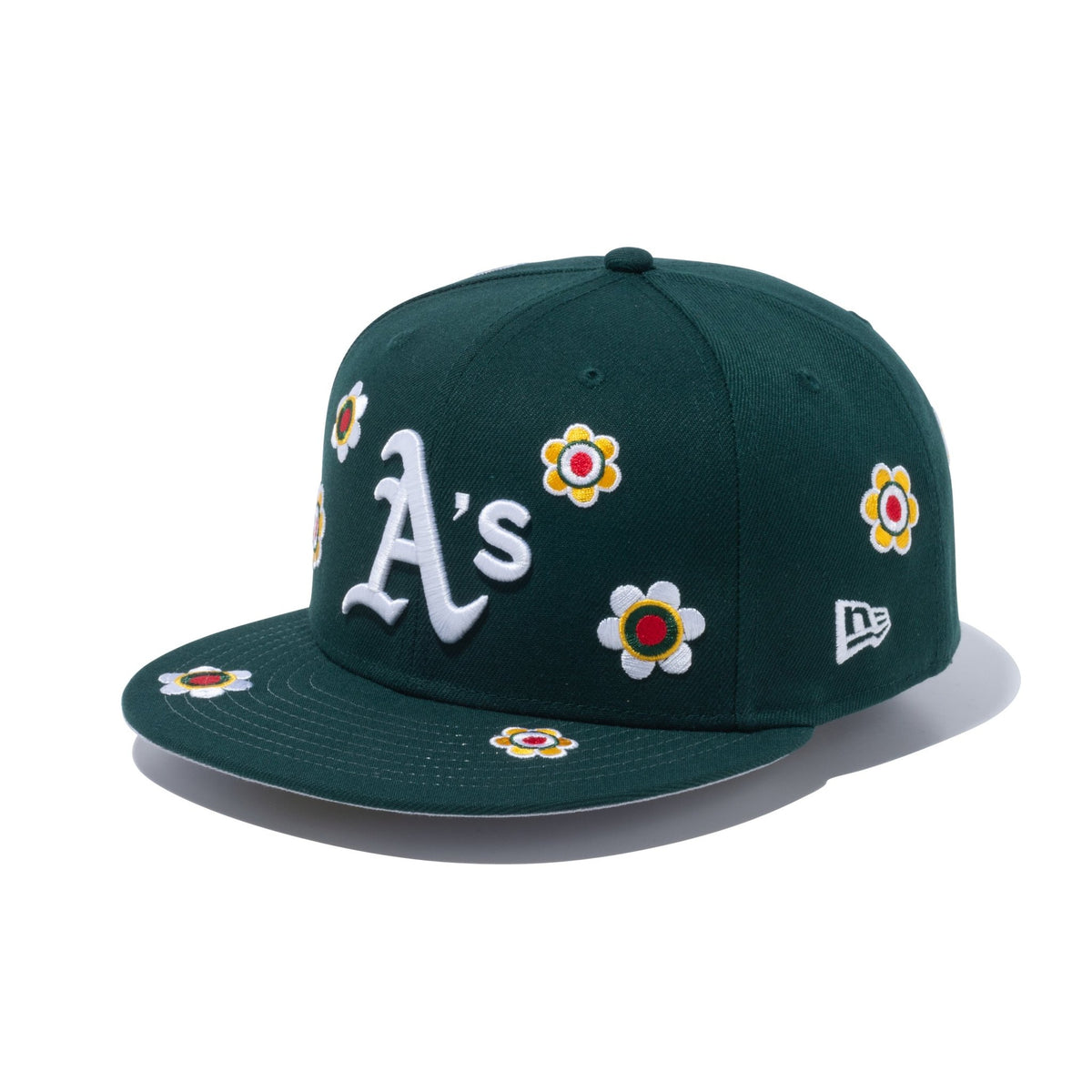 59FIFTY MLB Flower Embroidery オークランド・アスレチックス