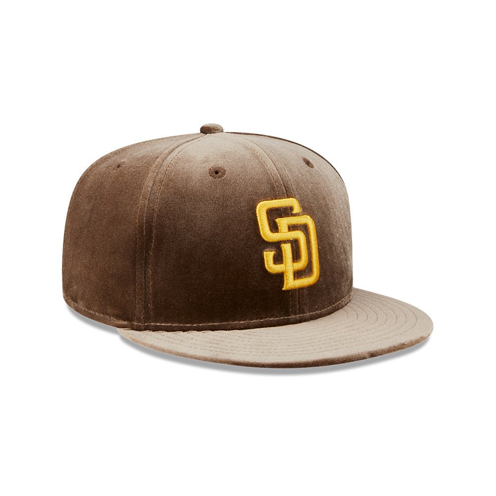 59FIFTY MLB Velvet サンディエゴ・パドレス ブラウン グリーンアンダーバイザー