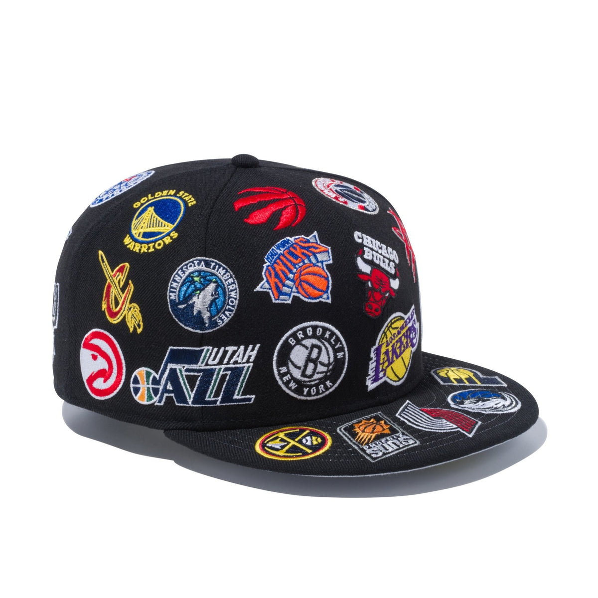 59FIFTY NBA チームロゴ オールオーバー ブラック