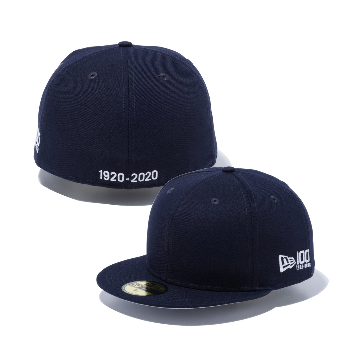 59FIFTY NEW ERA 100th Anniversary 1920-2020 100周年ロゴ ネイビー グレーアンダーバイザー