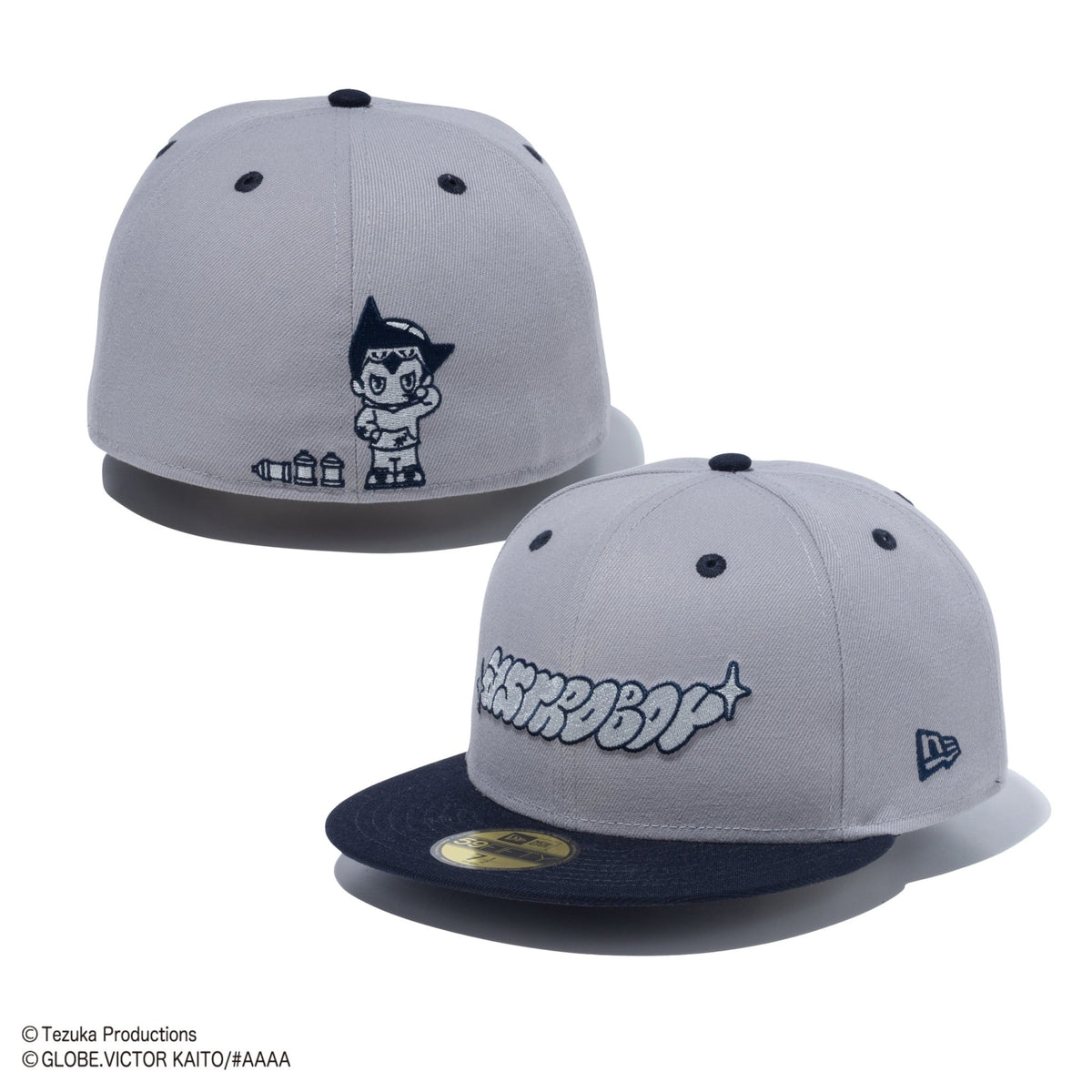 59FIFTY NEXT ATOM for the future Produced by #AAAA ASTROBOY グレー ネイビーバイザー