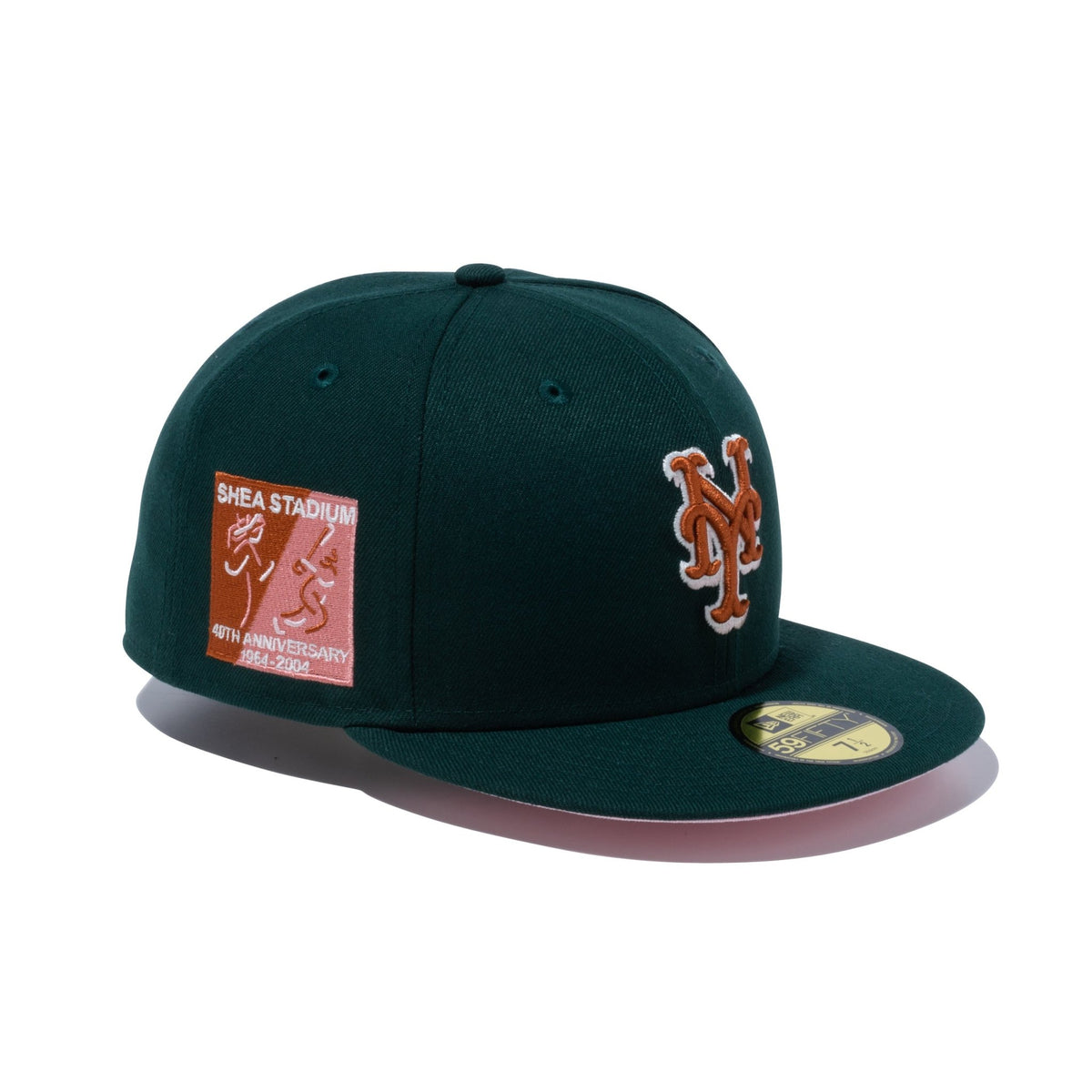 59FIFTY Pink Under Visor ニューヨーク・メッツ ダークグリーン