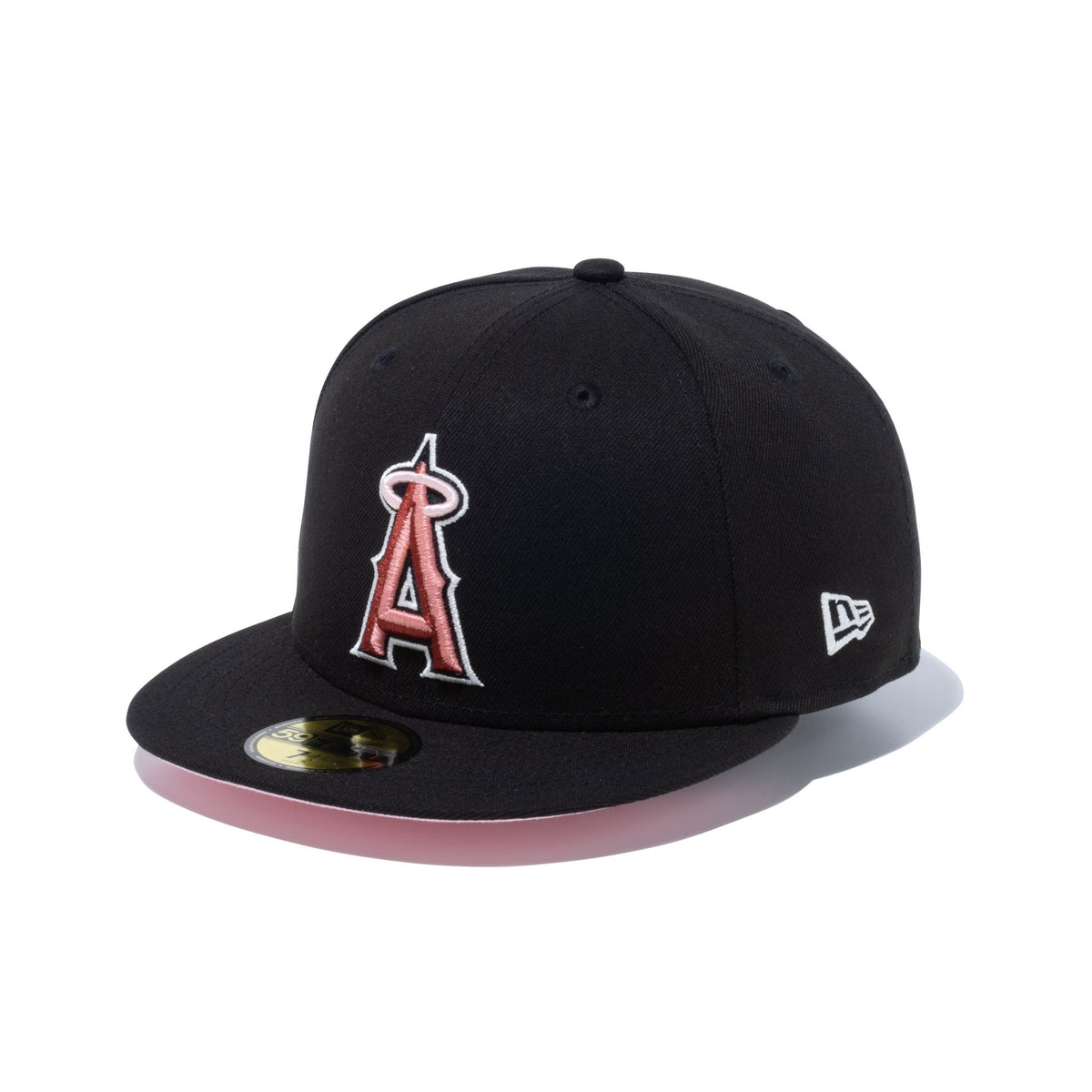 59FIFTY Pink Undervisor ロサンゼルス・エンゼルス ブラック 