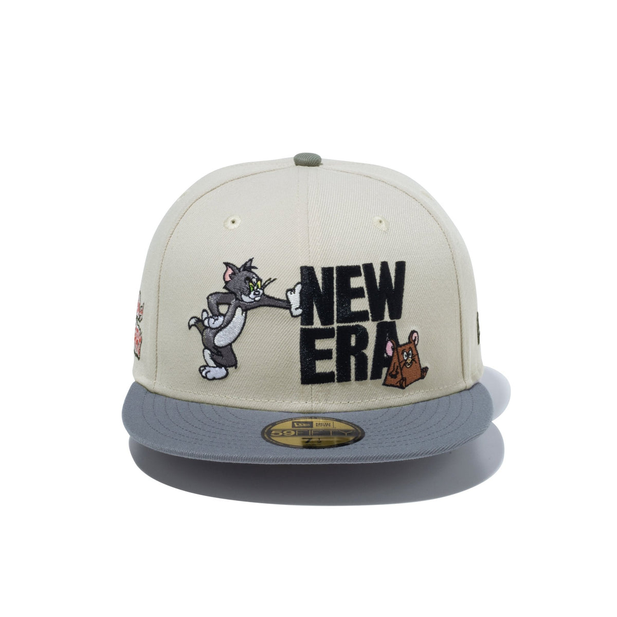 59FIFTY TOM and JERRY トムとジェリー スクエアロゴ ストーン 