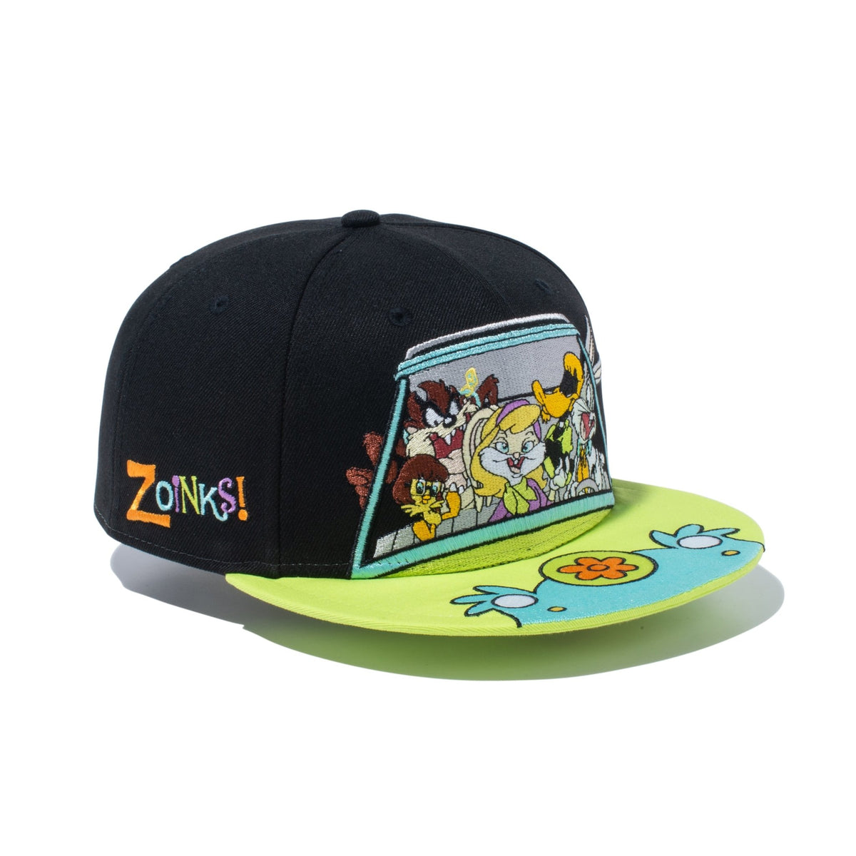 59FIFTY WB 100th Year Looney Tunes x Retro Classics Mashup Pack ブラック  ライムグリーンバイザー