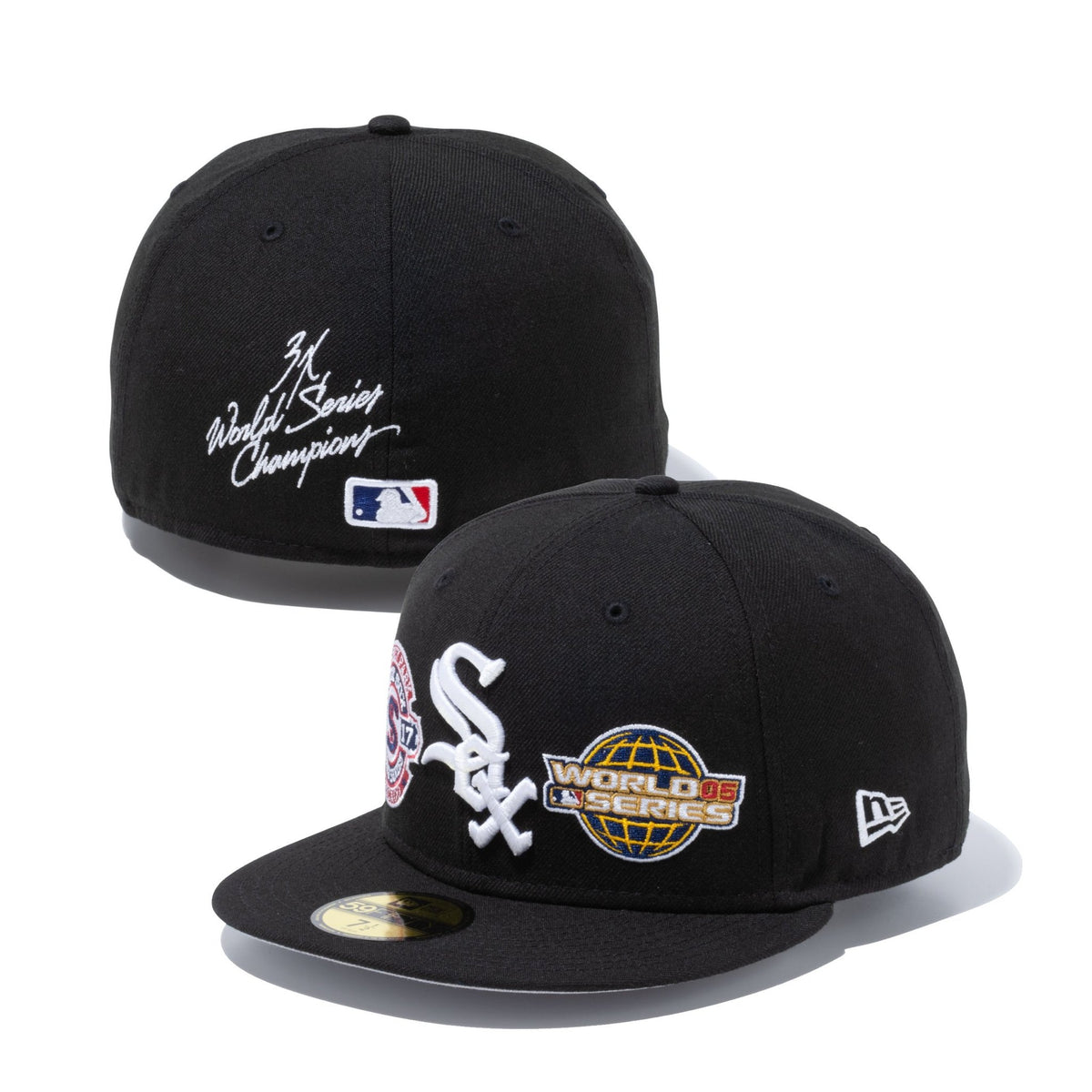 59FIFTY World Champions シカゴ・ホワイトソックス グレーアンダーバイザー