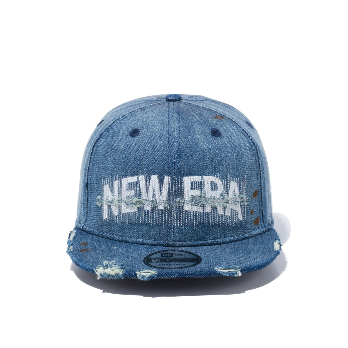 9FIFTY ダメージドデニム NEW ERA ロゴ ウォッシュドデニム