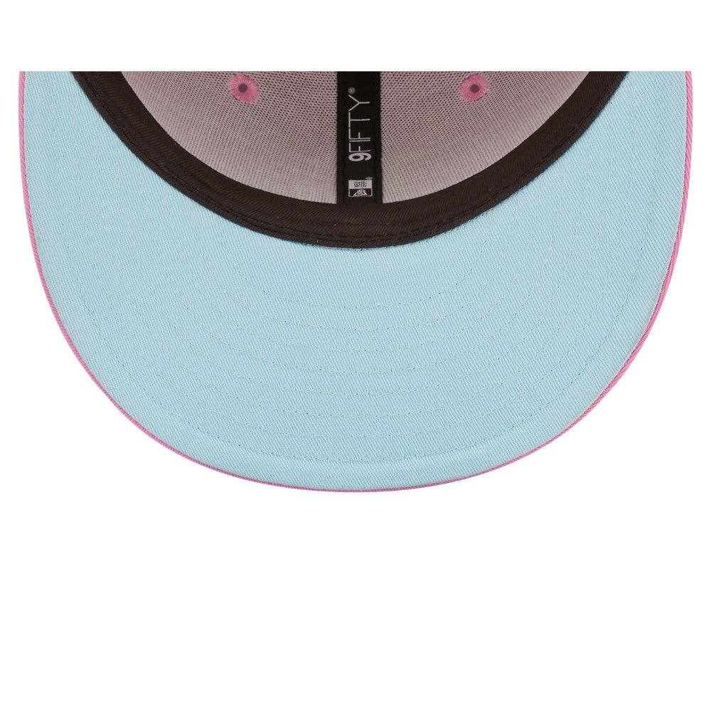 9FIFTY Pastel Patch ロサンゼルス・ドジャース ピンク ライトブルーアンダーバイザー