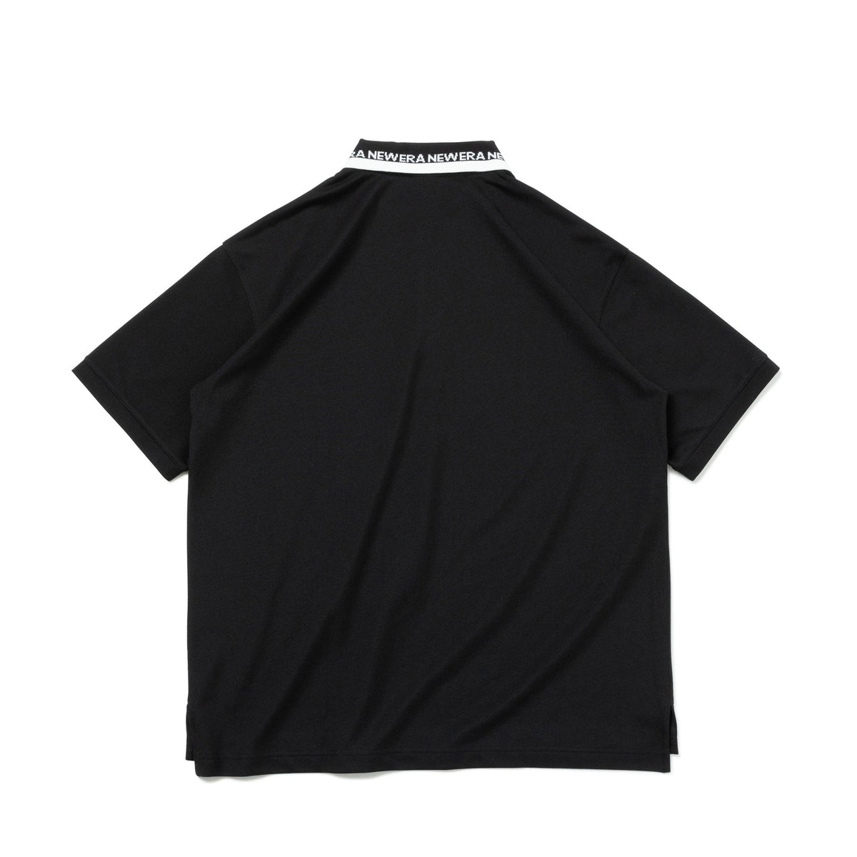 半袖 オーバーサイズド ポロシャツ Collar Logo ブラック 