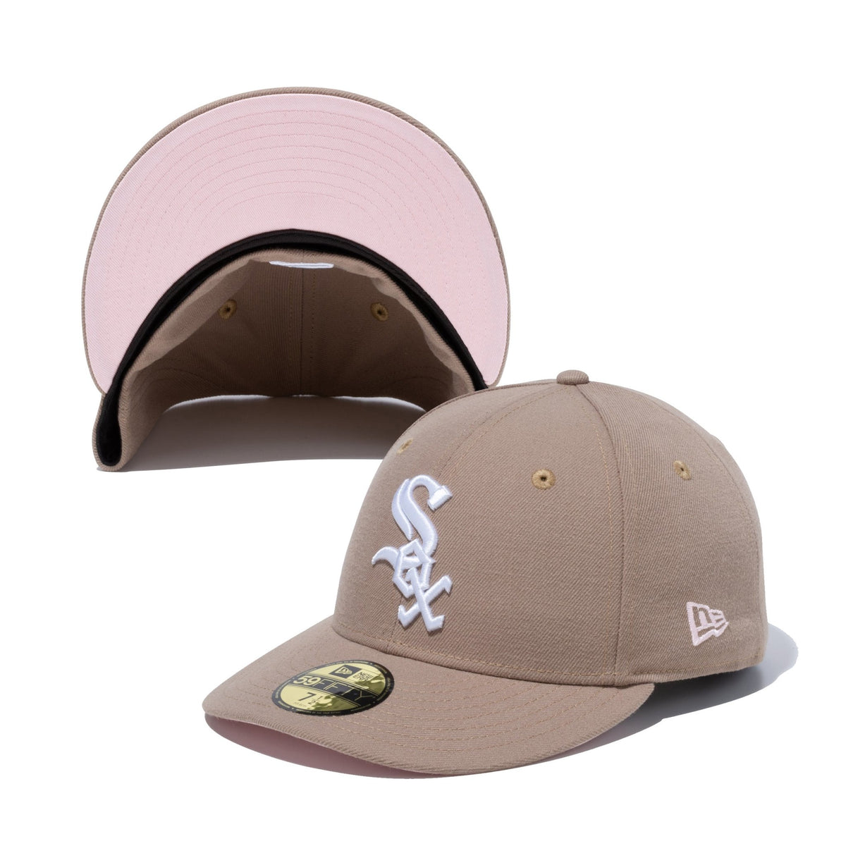 LP 59FIFTY Pink Under Visor Series シカゴ・ホワイトソックス カーキ