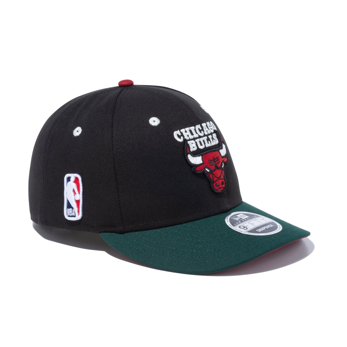 LP 9FIFTY NBA Color Custom シカゴ・ブルズ ブラック ダークグリーンバイザー