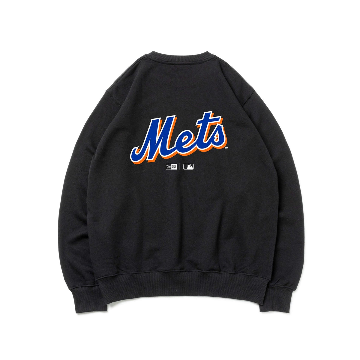 裏毛 スウェット クルーネック MLB Apparel ニューヨーク・メッツ ブラック | ニューエラオンラインストア