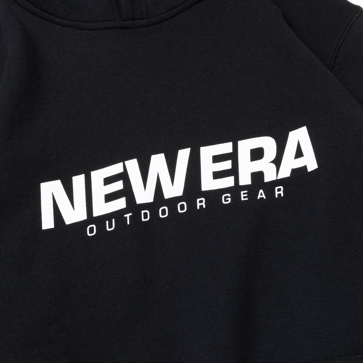 裏毛 スウェット プルオーバーフーディー New Era OUTDOOR GEAR ブラック 【ニューエラアウトドア】