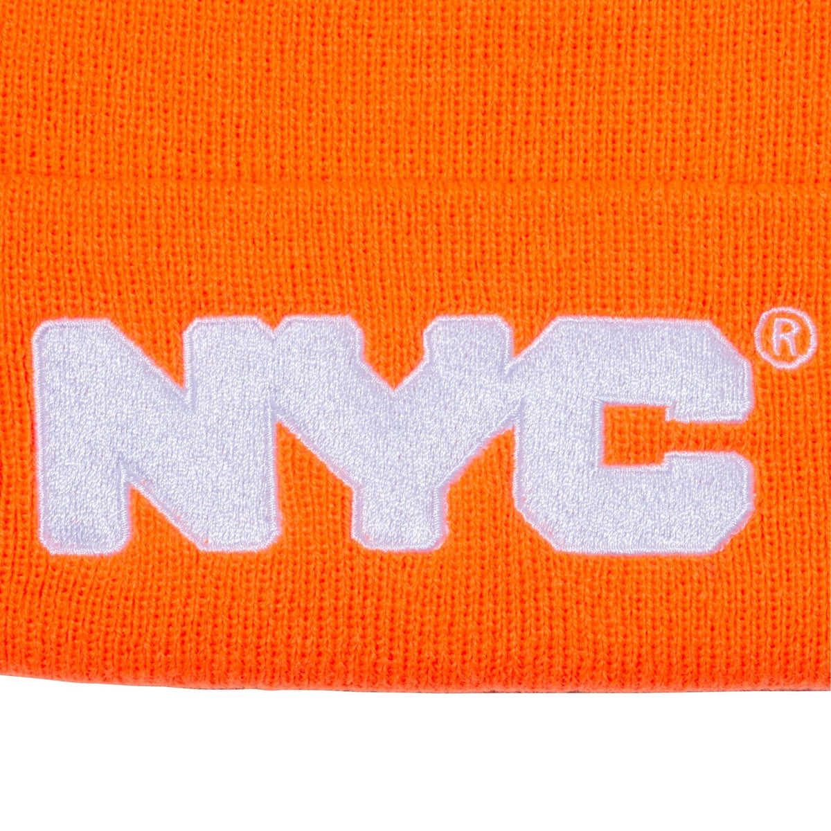 ベーシック カフニット NYC チャンキーロゴ 蛍光オレンジ | ニューエラ ...