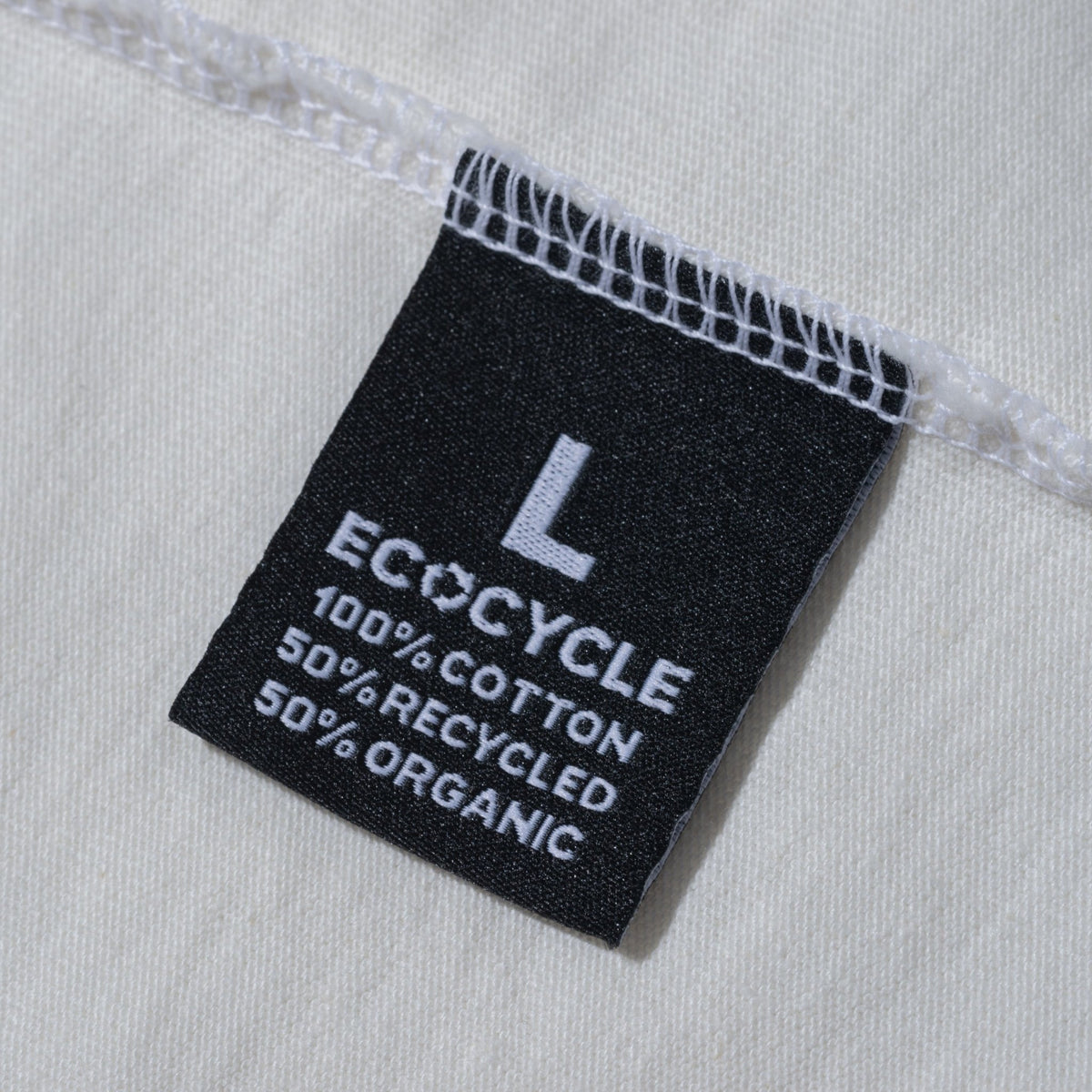 半袖 エコサイクル コットン Tシャツ BLACK LABEL SS23 マルチプリント オフホワイト