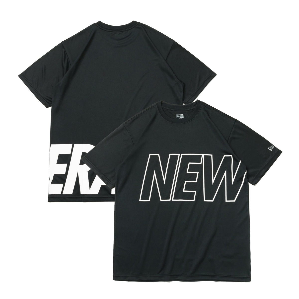 半袖 テック Tシャツ Front & Back Logo ブラック【Performance Apparel】