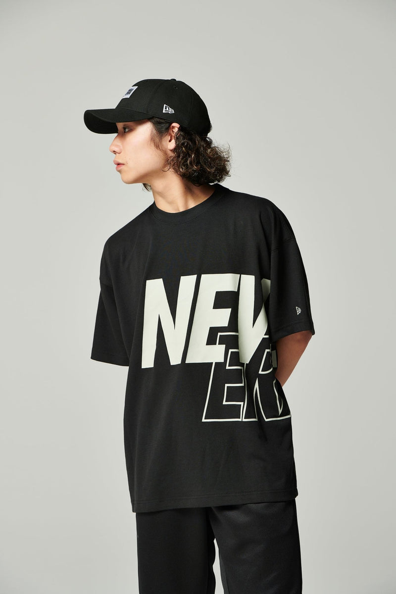 半袖 オーバーサイズド パフォーマンス Tシャツ Front & Back Logo ブラック【 Performance Apparel 】