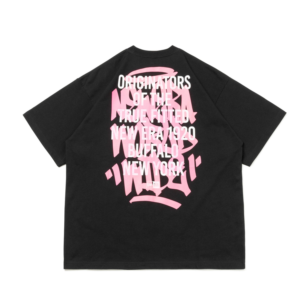 半袖 オーバーサイズド コットン Tシャツ Graffiti ブラック