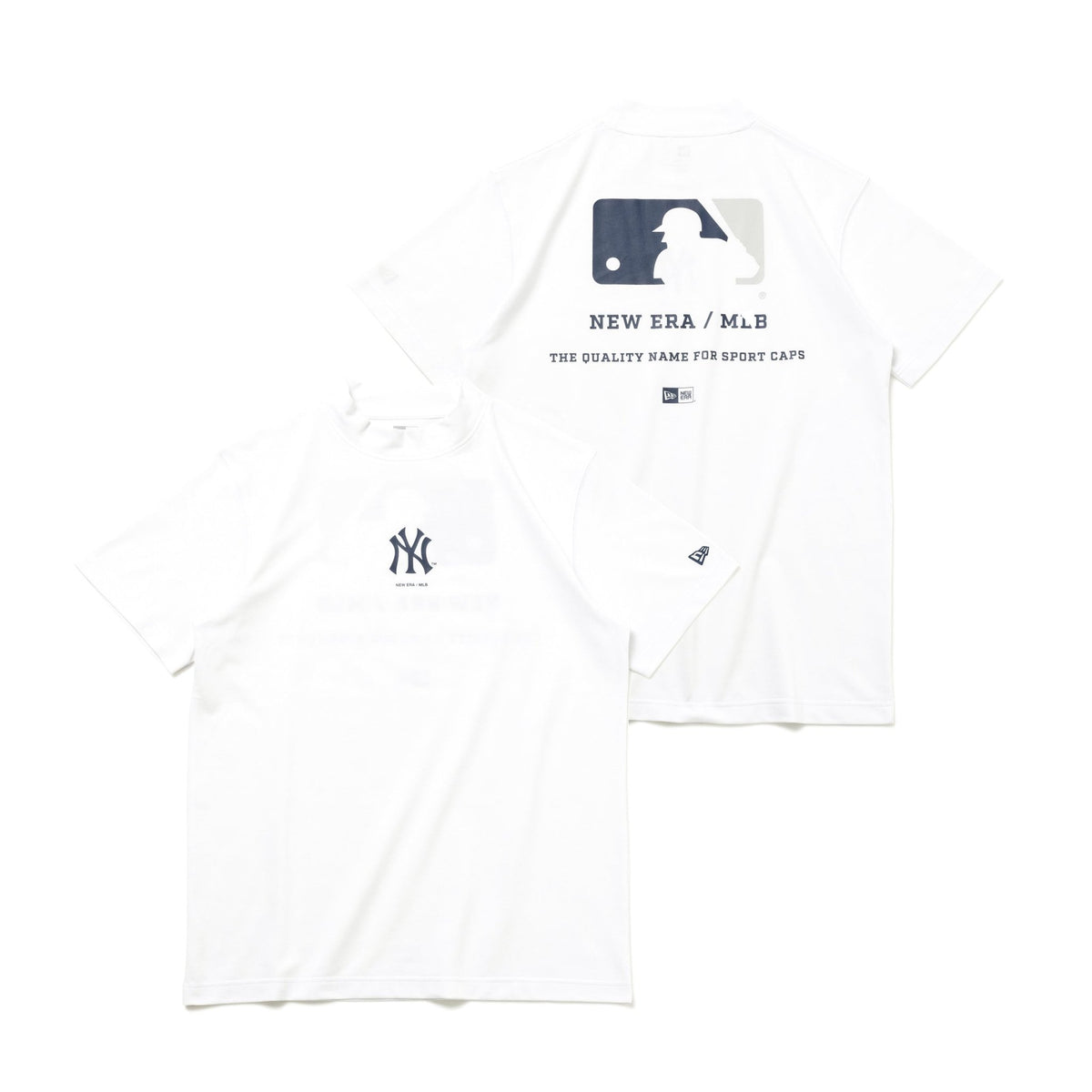 【ゴルフ】半袖 ミッドネック Tシャツ MLB ニューヨーク・ヤンキース ホワイト | ニューエラオンラインストア