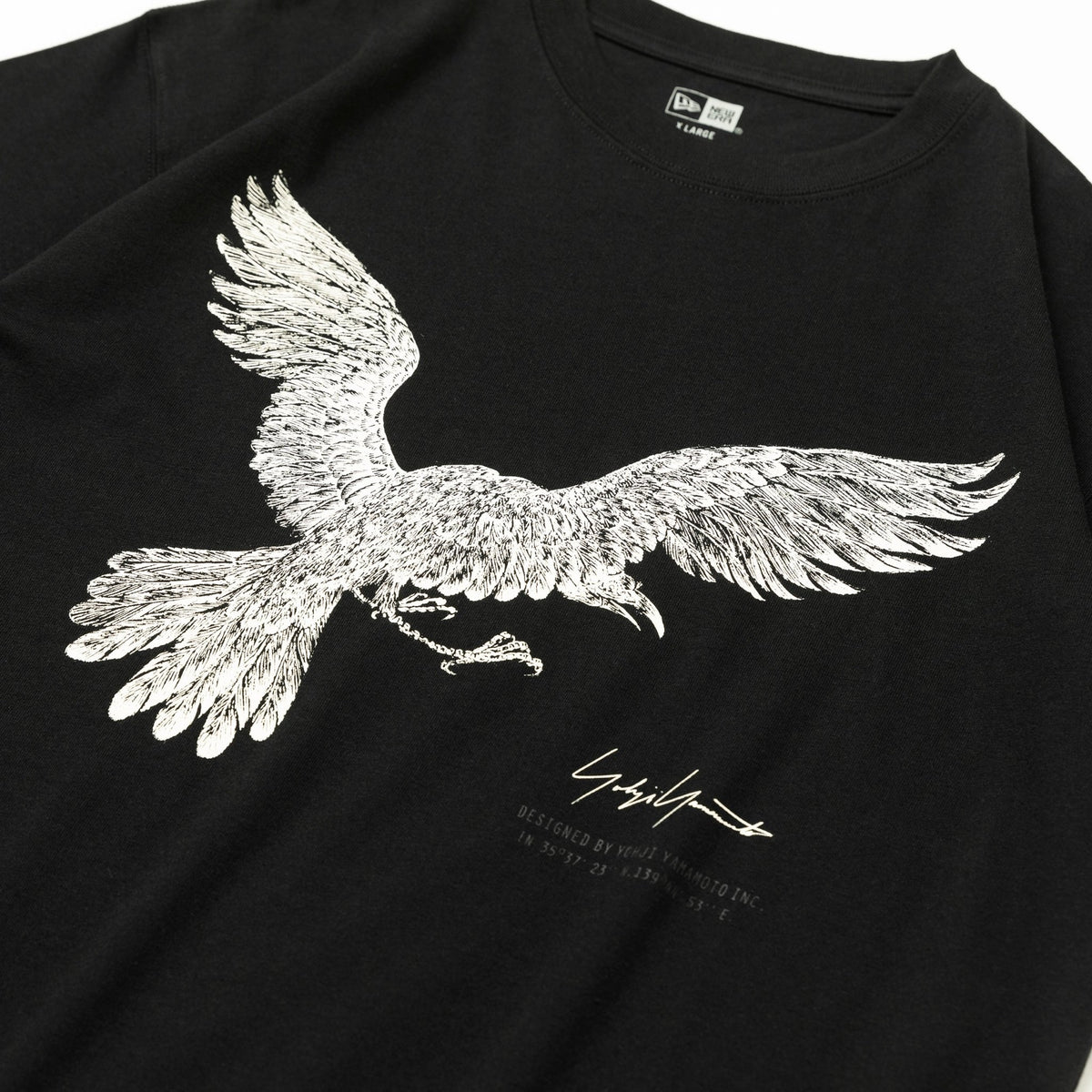 半袖 コットン Tシャツ Yohji Yamamoto SS22 CROW レギュラーフィット