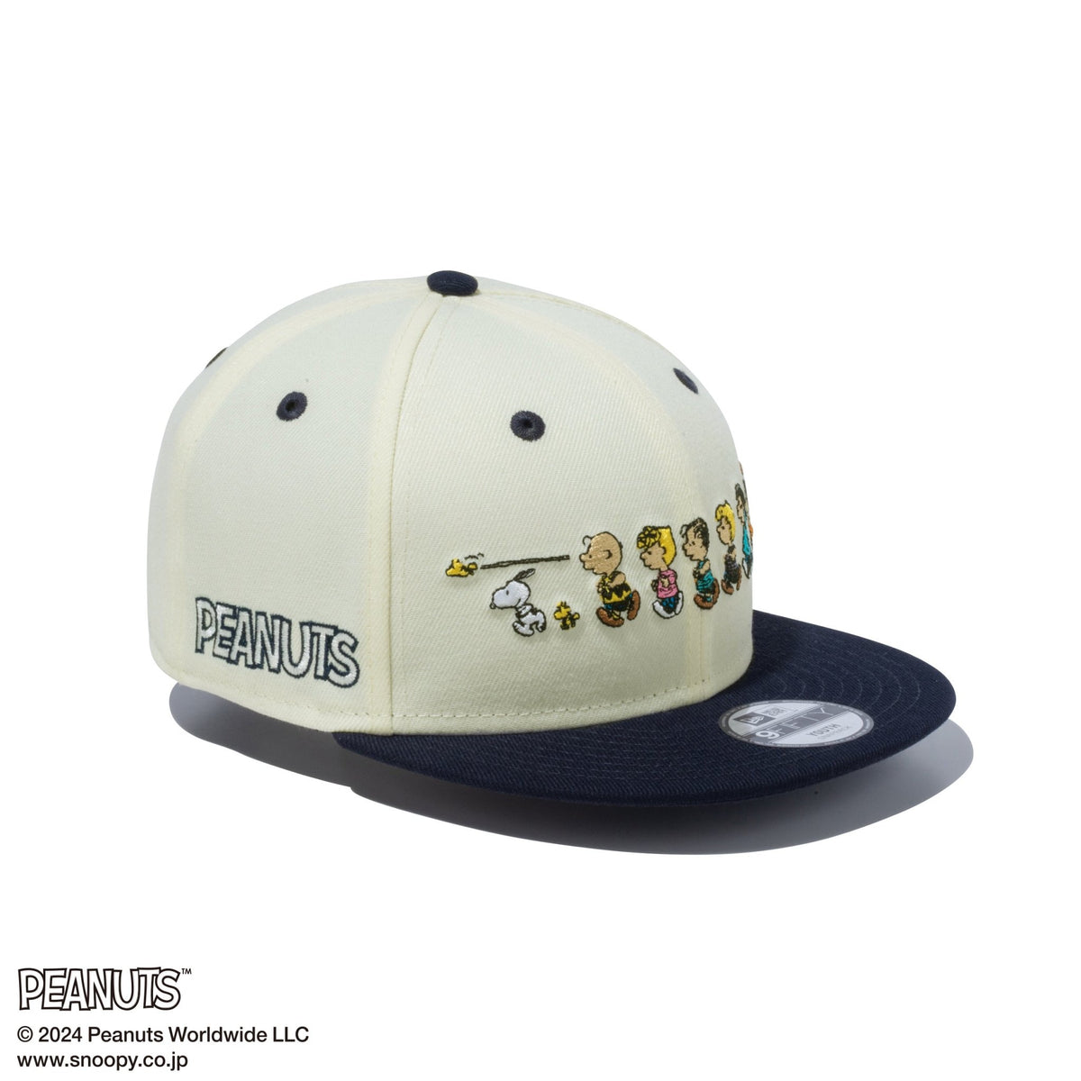 Youth 9FIFTY PEANUTS ピーナッツ フレンズ クロームホワイト ネイビー