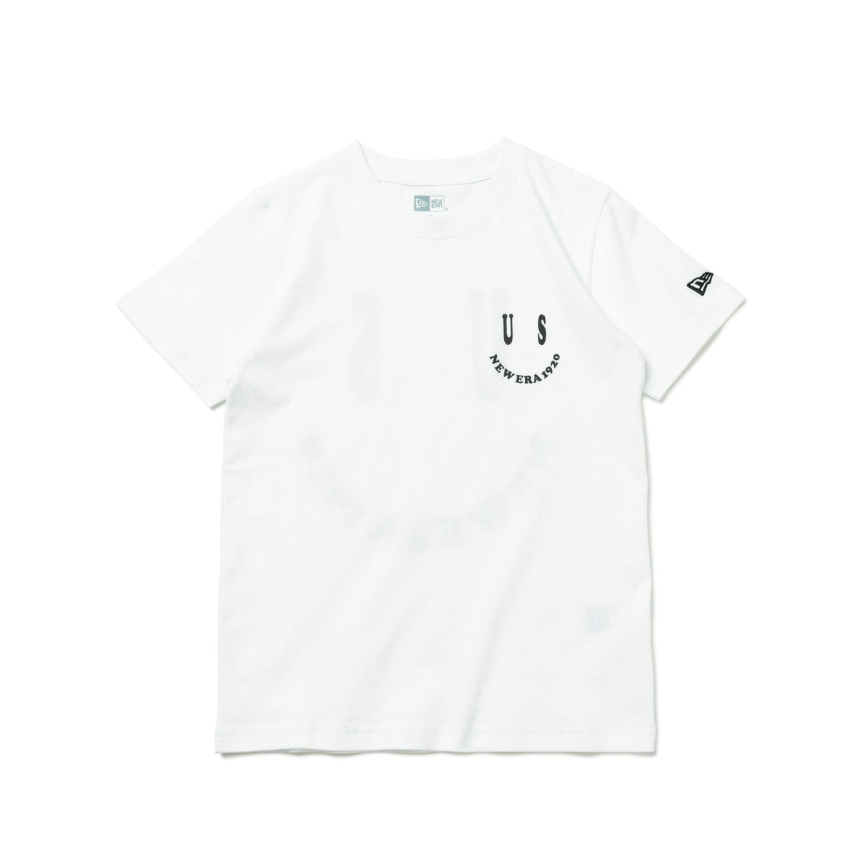 Youth 半袖 コットン Tシャツ Smile ホワイト | ニューエラオンライン