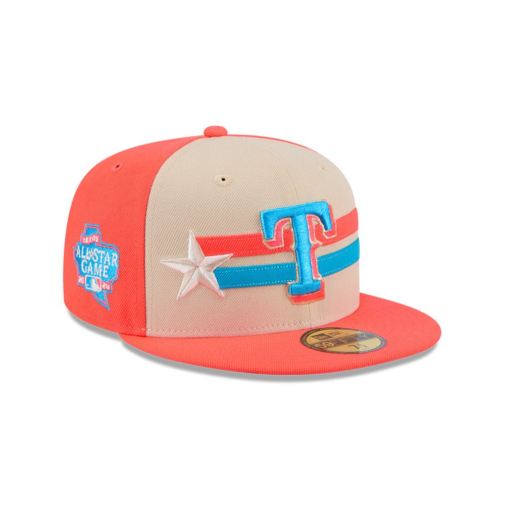 59FIFTY オンフィールド 2024 MLB All-Star Game テキサス・レンジャーズ コーラルピンク | ニューエラオンラインストア