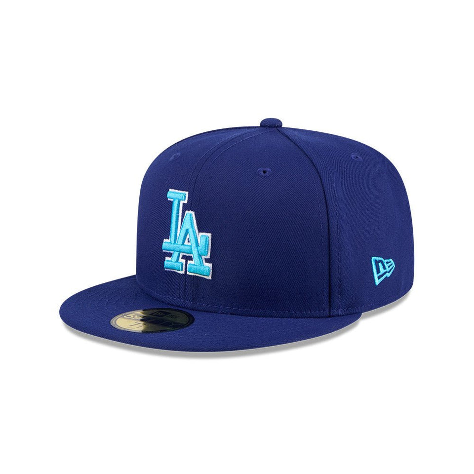 59FIFTY オンフィールド 2024 MLB Father's Day ロサンゼルス・ドジャース ブルー ライトブルーアンダーバイザー