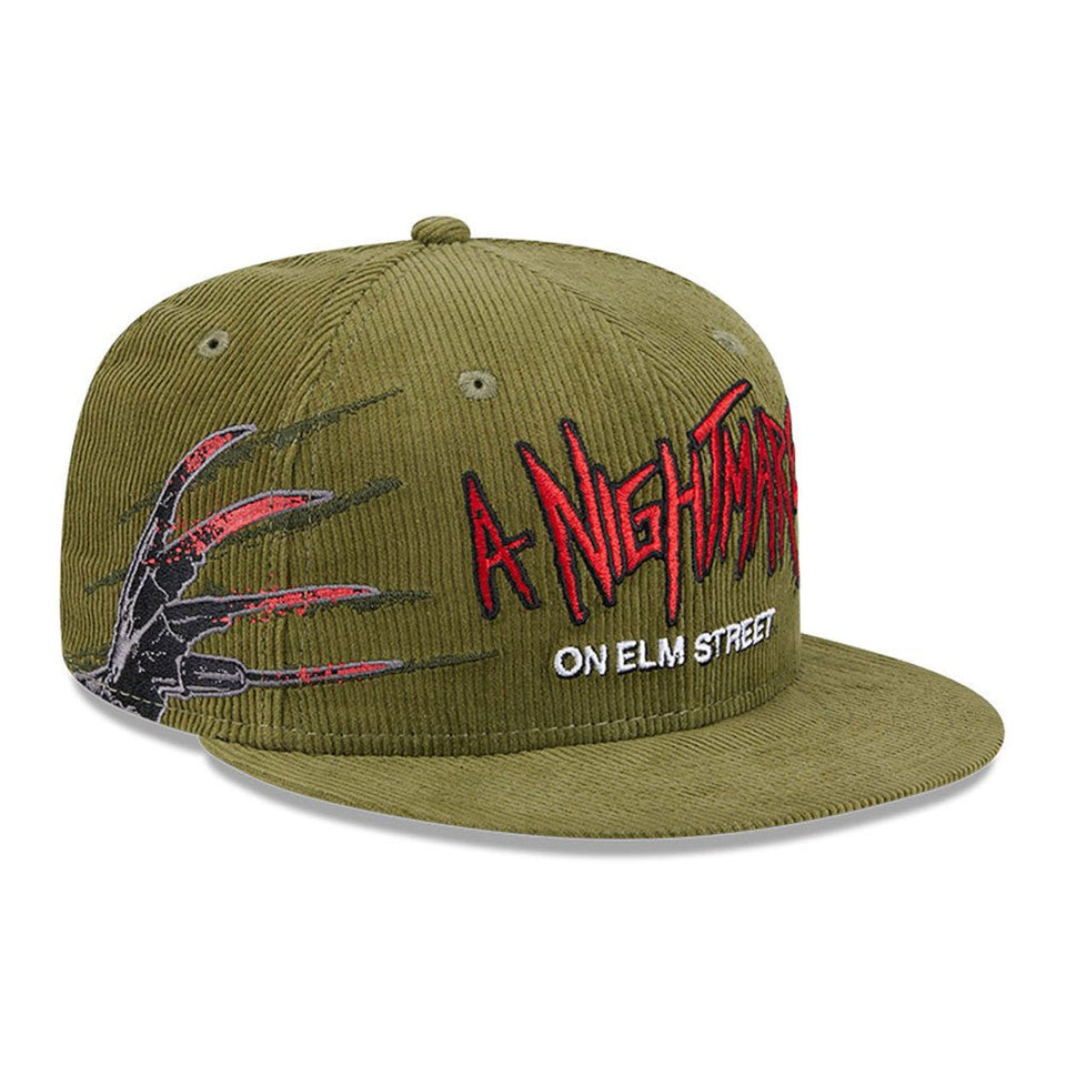 59FIFTY A Nightmare on Elm Street エルム街の悪夢 コーデュロイ モスグリーン | ニューエラオンラインストア