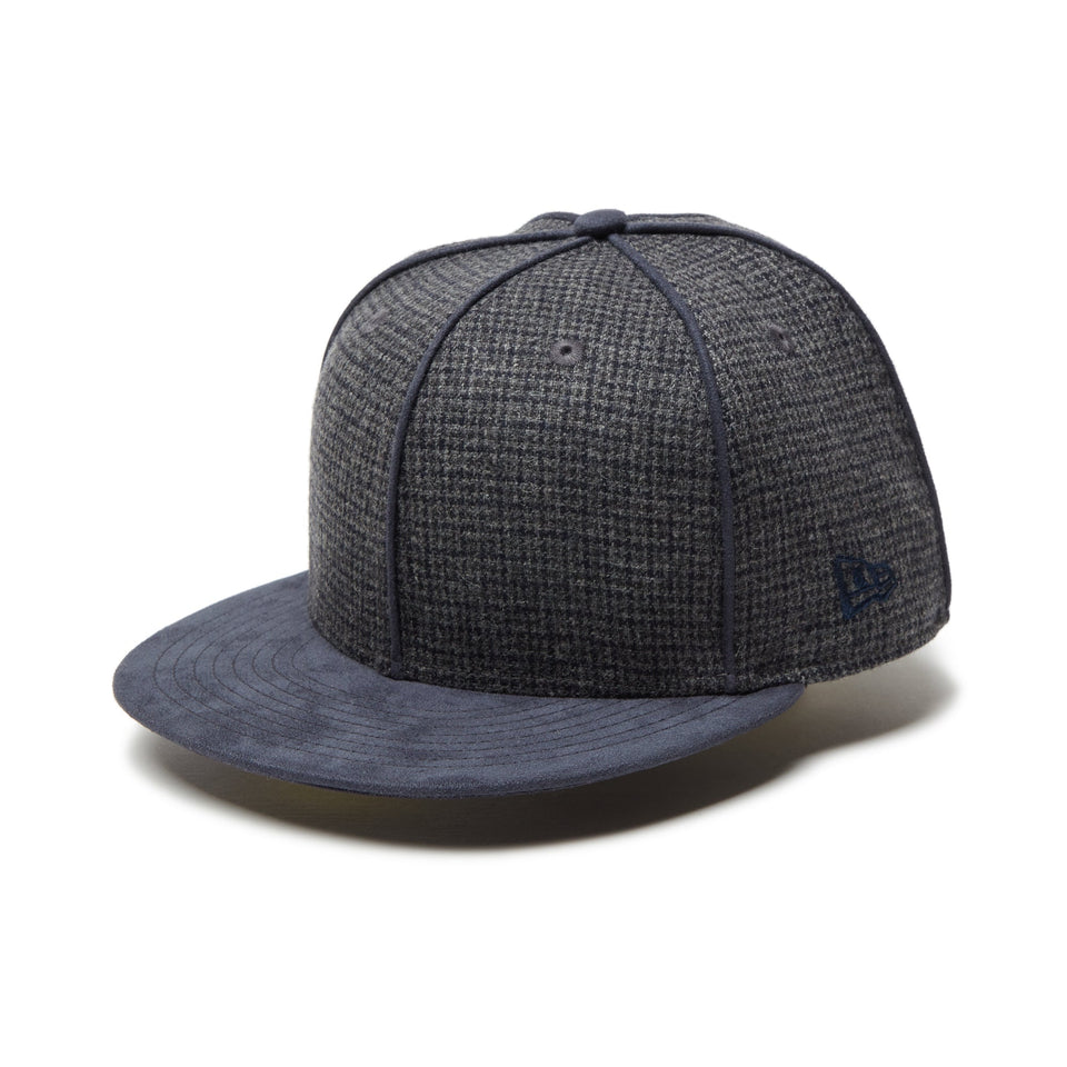 59FIFTY Gun Club Check グレー ネイビースウェードバイザー - 14307700 - 700 | NEW ERA ニューエラ公式オンラインストア