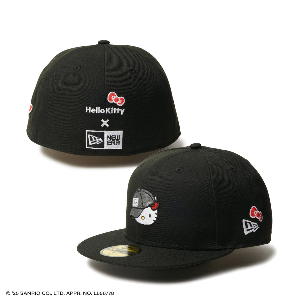 59FIFTY HELLO KITTY キャップ ブラック - 14348625 - 700 | NEW ERA ニューエラ公式オンラインストア