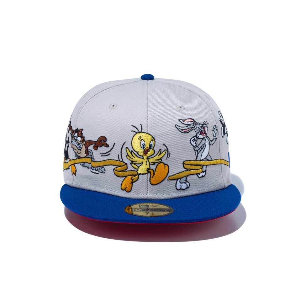 59FIFTY Looney Tunes マルチキャラクター ストーン ブルーバイザー - 14324561-700 | NEW ERA ニューエラ公式オンラインストア