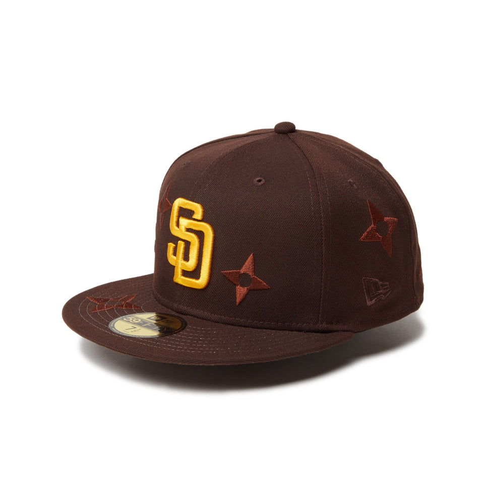 59FIFTY MLB Flower Embroidery サンディエゴ・パドレス バーントウッド | ニューエラオンラインストア