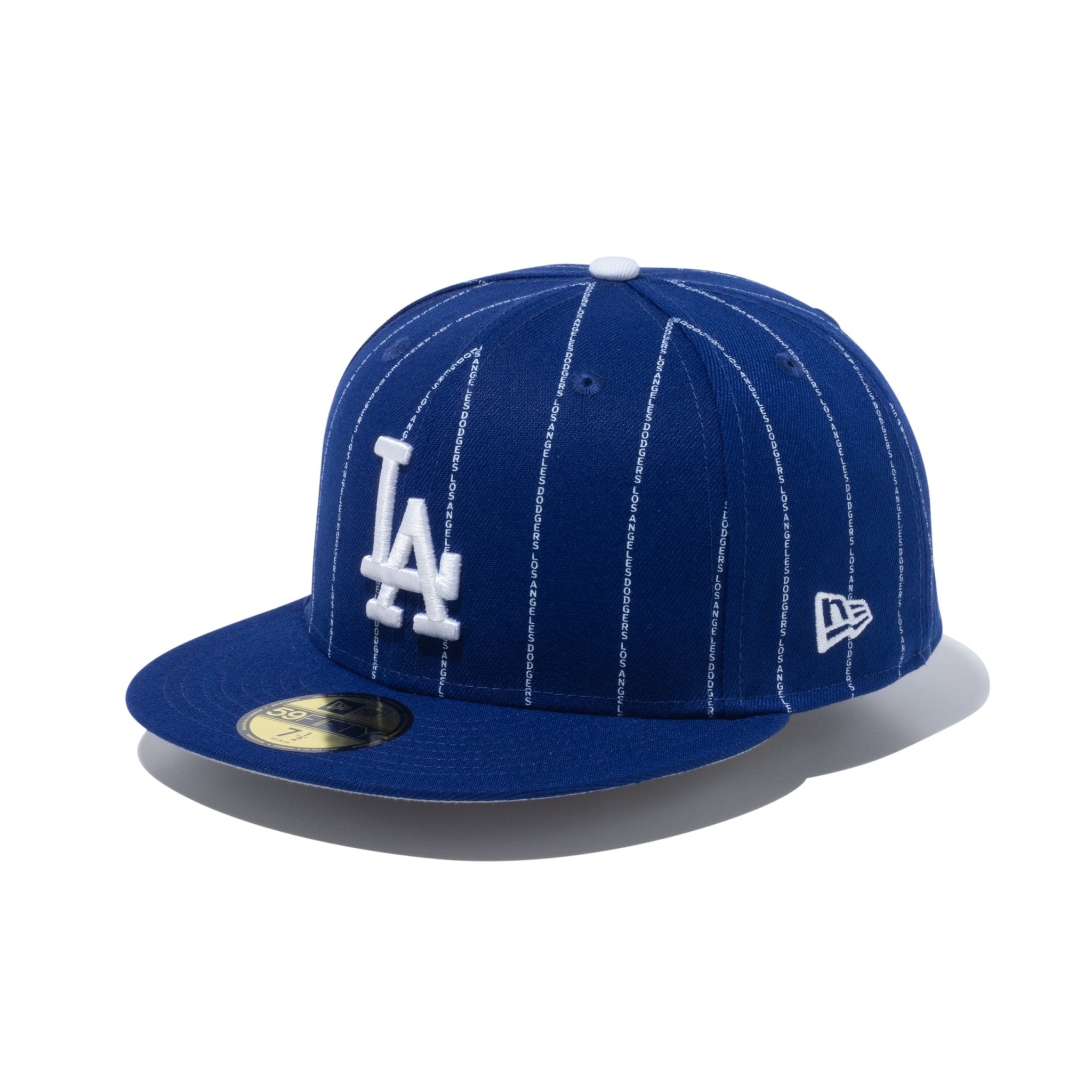 59FIFTY MLB Text Stripe ロサンゼルス・ドジャース ダークロイヤル ...