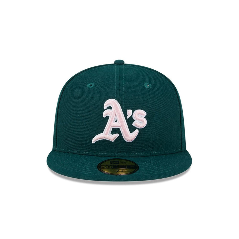 59FIFTY オンフィールド Mother's Day 2024 オークランド・アスレチックス ダークグリーン