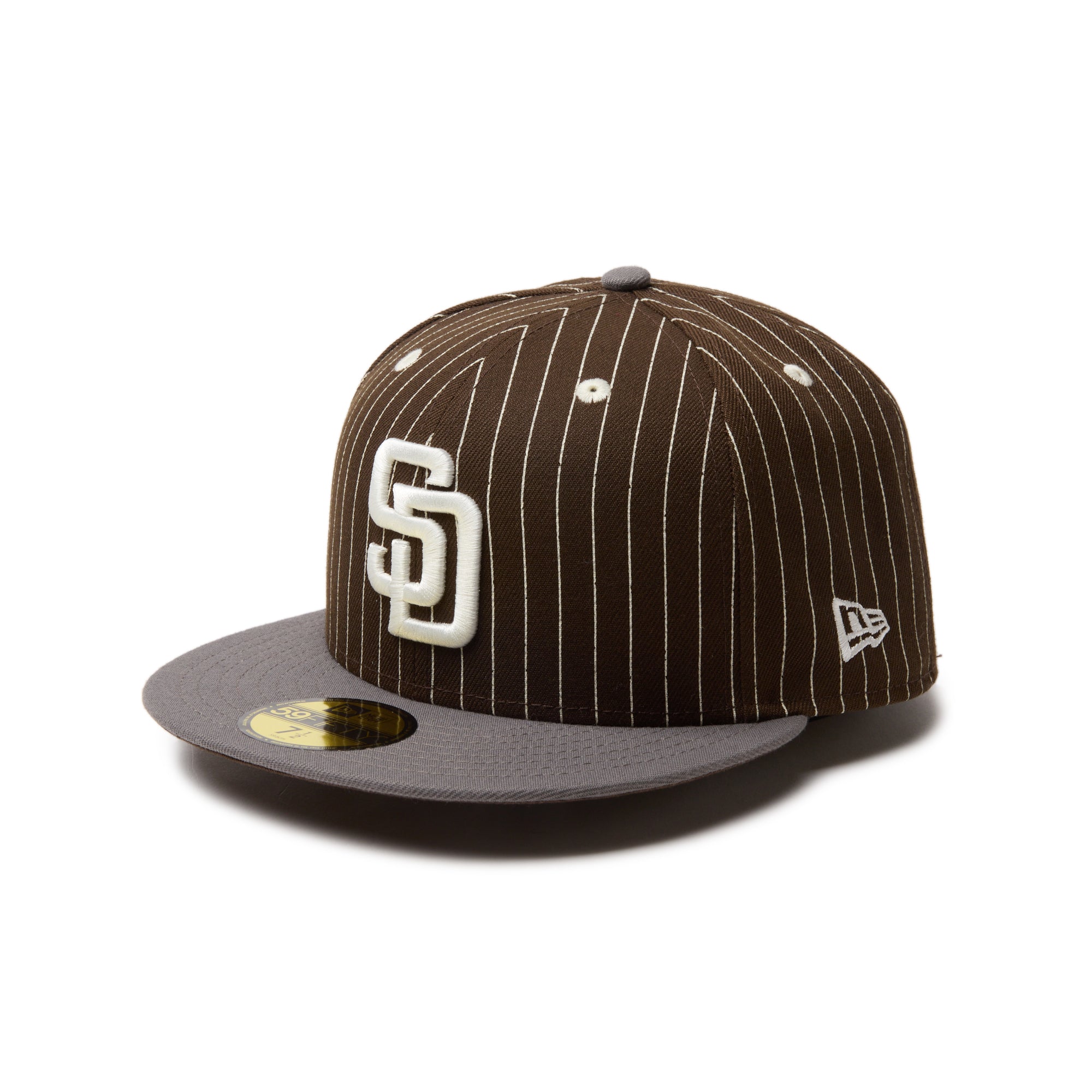 59FIFTY Pinstripe サンディエゴ・パドレス ウォルナット ピューターバイザー | ニューエラオンラインストア