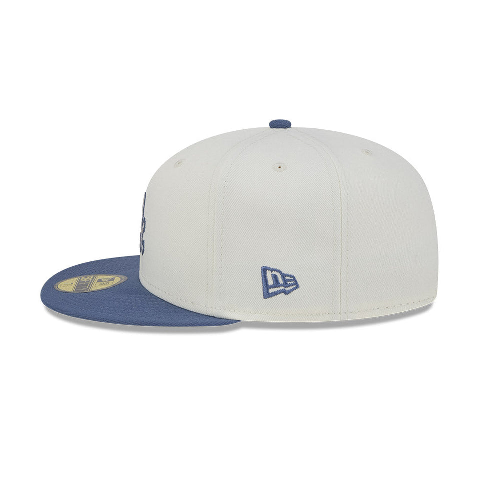 59FIFTY Wavy Chainstitch シカゴ・ホワイトソックス クロームホワイト スレートブルーバイザー