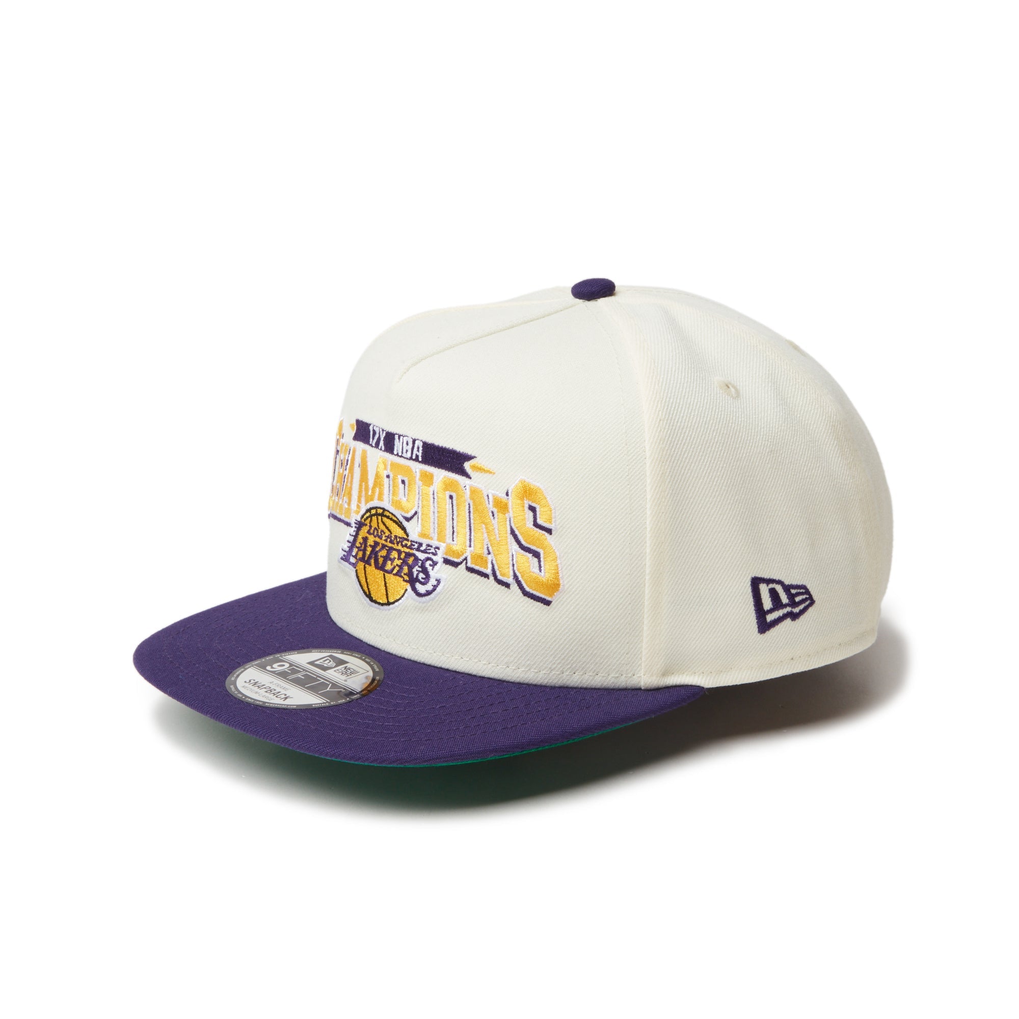 9FIFTY A-Frame NBA Champions ロサンゼルス・レイカーズ クローム パープルバイザー