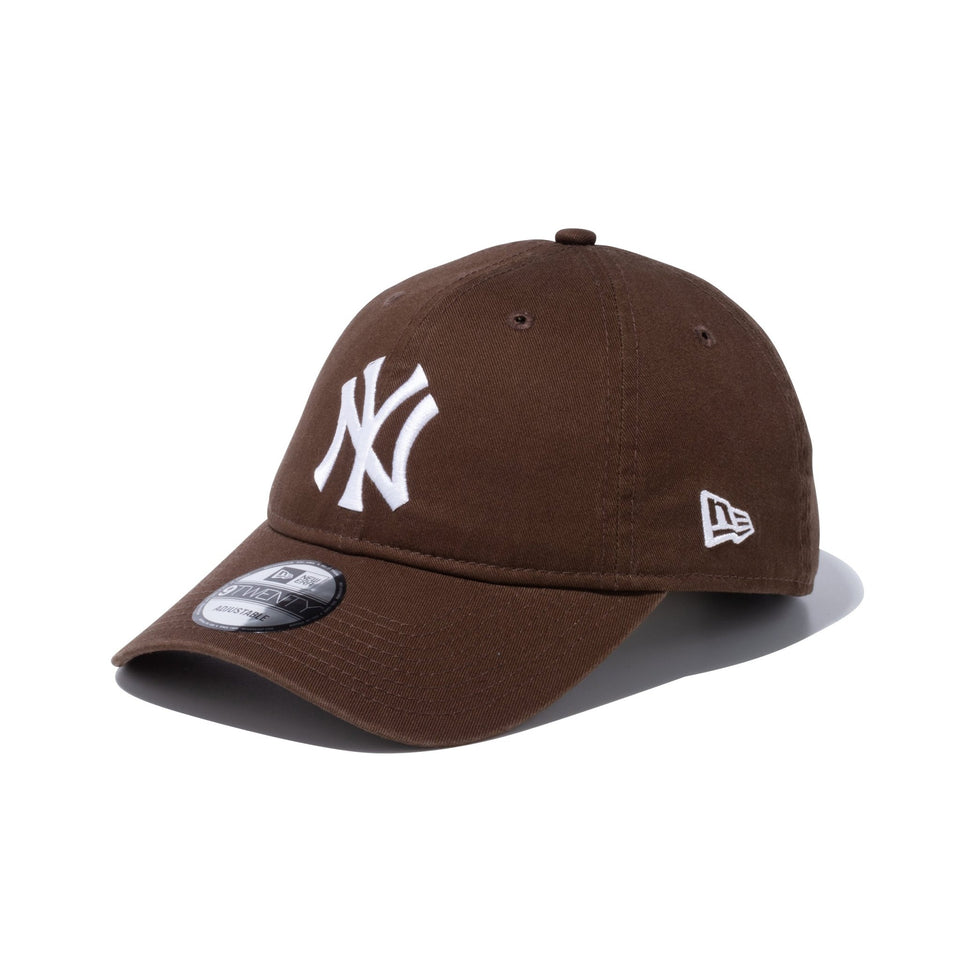 9TWENTY ニューヨーク・ヤンキース ウォッシュドコットン ブラウン × ホワイト - 14525121 - SM | NEW ERA ニューエラ公式オンラインストア